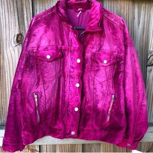 NWT Free People Oversized Velvet Jacket